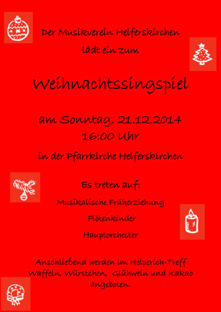Weihnachtssingspiel 2014