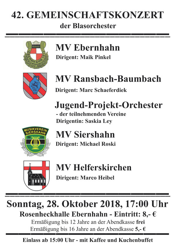 Gemeinschaftskonzert 2018