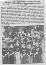 Verbandsgemeindeblatt von April 2002