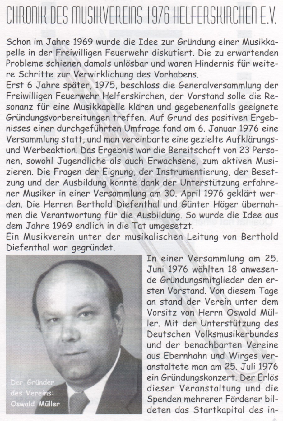Chronik des Musikvereins 1976 - 2010