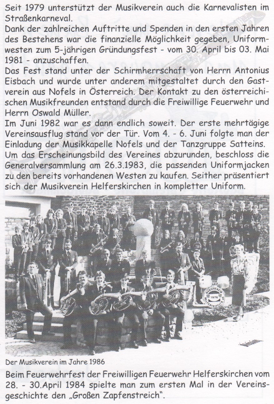 Chronik des Musikvereins 1976 - 2010