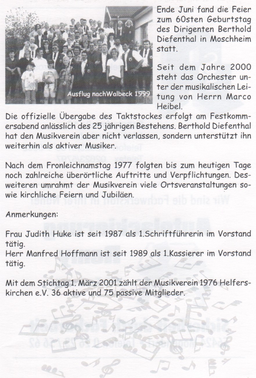 Chronik des Musikvereins 1976 - 2010