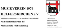 Anmeldeformular zur Musikalischen Fr&uuml;herziehung