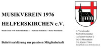 Antrag auf passive Mitgliedschaft